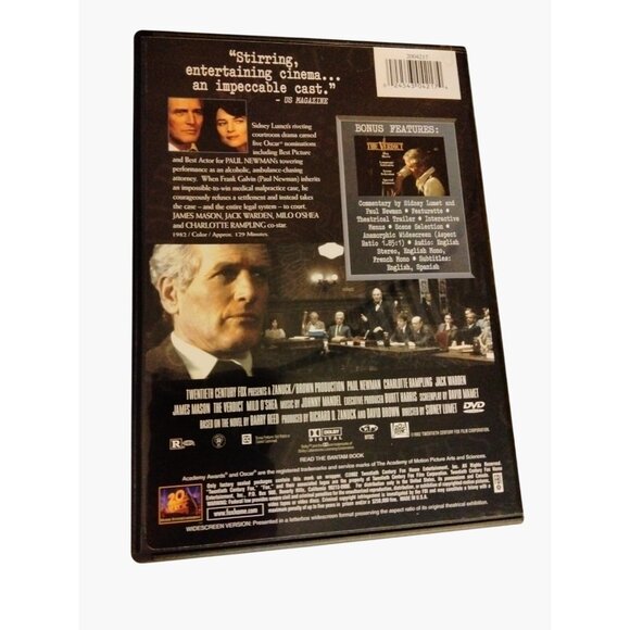 The Verdict DVD Movie Paul Newman 20th Century Fox 1982 - Picture 2 of 4